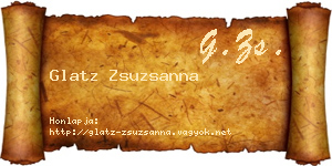 Glatz Zsuzsanna névjegykártya
